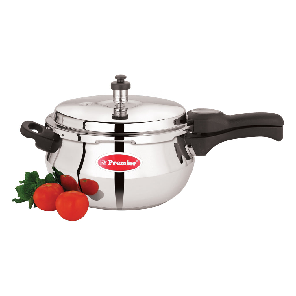 M&M - Preethi Hard Anodized Induction Compatible Lid Pressure Cooker 3  Litres Black