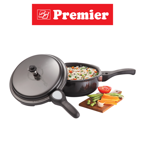 Premier Hard Anodized Black Trend 3.5 Litres Indian Pressure Pan UK