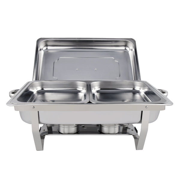 Carbon Steel Dual Compartment Chafing Dish 8L - The Cookware Company