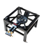 Black 5.1KW 2 KEY HEAVY DUTY CAST IRON LPG GAS COOKER BURNER CATERING OUTDOOR STOVE