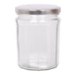 450ml Glass Jam Jar with Lid - By Argon Tableware: Silver Lid