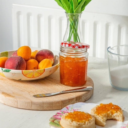 450ml Glass Jam Jar with Lid - By Argon Tableware: Silver Lid