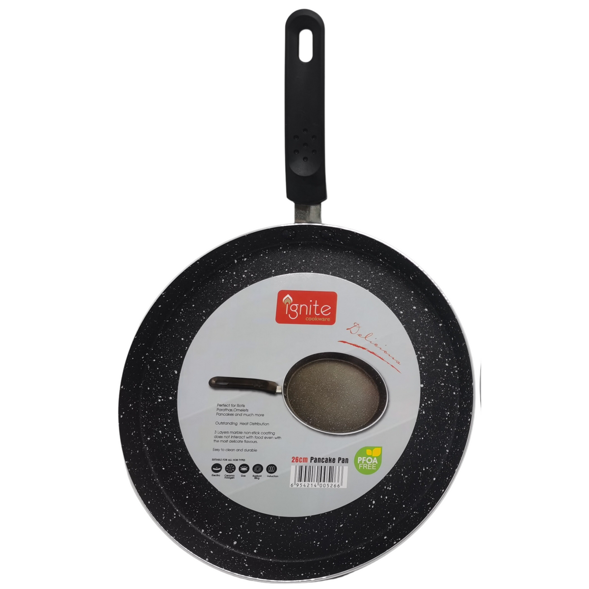 Shop the Best Non-Stick Roti Tawa Online | Marble Coated | 28cm | Induction Bottom