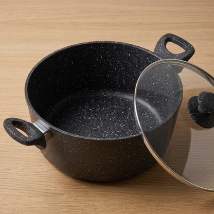 IGNITE Black Series 24cm Casserole With Induction Bottom
