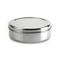Stainless Steel Cake Storage Tin No.10 (6cm H x 16cm Diameter) Puri dabba High Grade