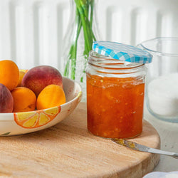 450ml Glass Jam Jar with Lid - By Argon Tableware: Silver Lid