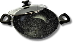 26cm Non Stick Kadai / Wok With Lid & Induction bottom