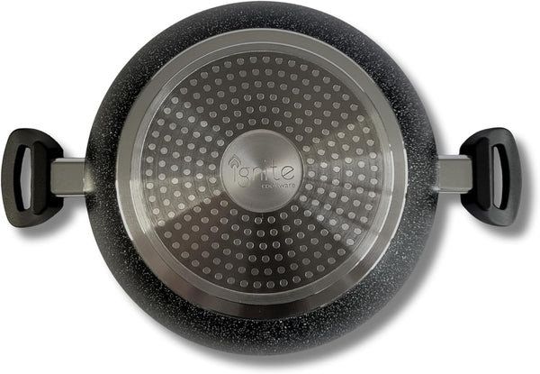 26cm Non Stick Kadai / Wok With Lid & Induction bottom