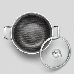 TRIPLY HONYCOMBE KARAI 5 LAYER COATINGWITH GLASS LID 20 CM
