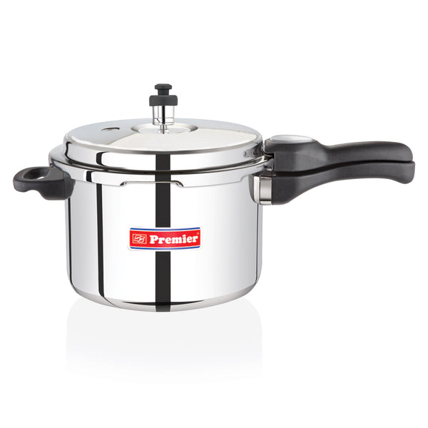 Premier Comfort Stainless Steel 3 Litres Sandwich Bottom Pressure Cooker with Induction Base