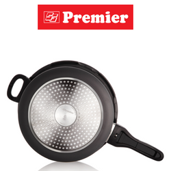 Premier Hard Anodized Black Trend 7.5 Litres Indian Pressure Cooker UK