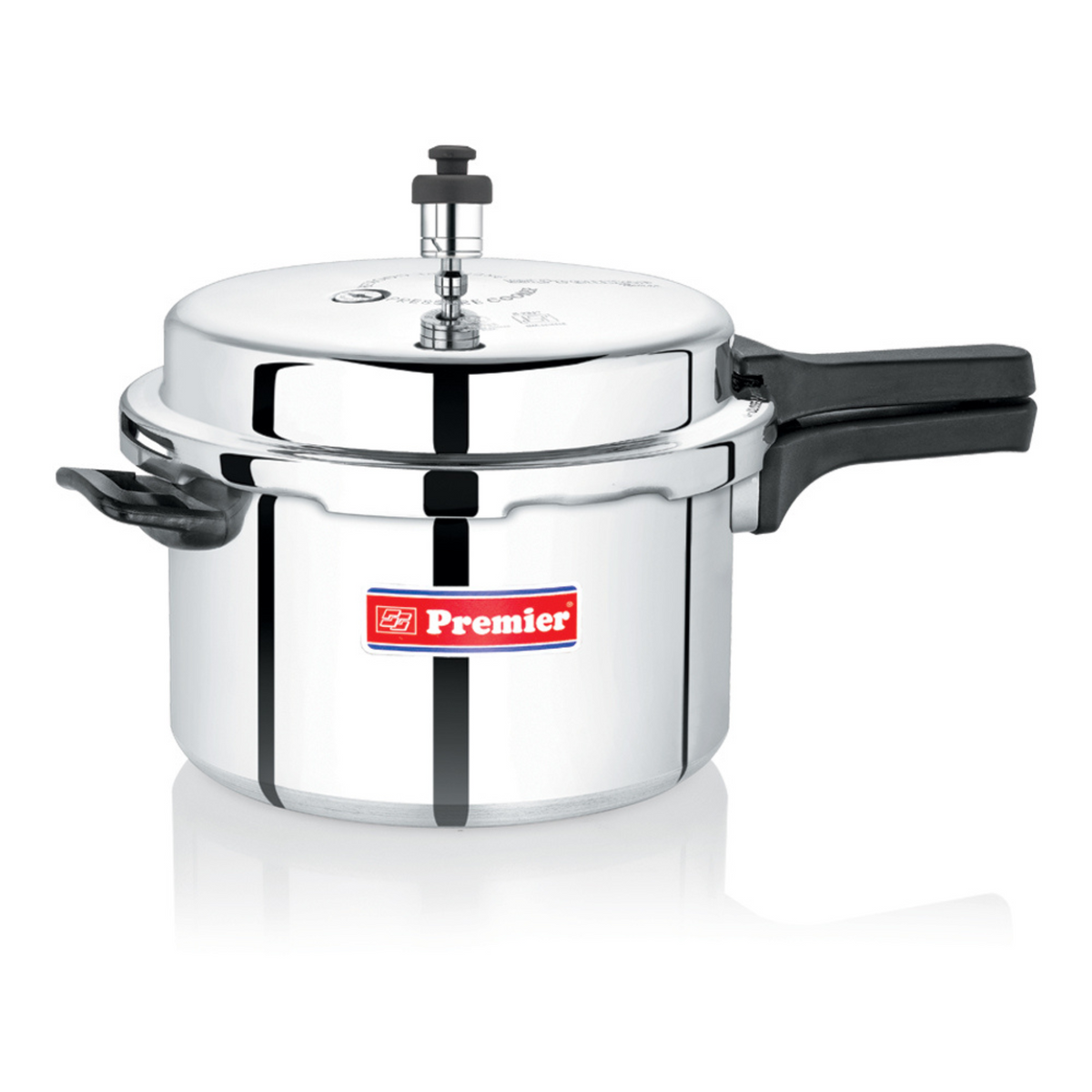 Premier Comfort Aluminium Pressure Cooker 8L-liquid vol 6.4 Induction Base