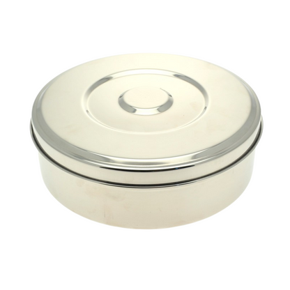 Stainless Steel Spice Tin  (Masala Dabba) with SS Lid & Cover Size 10