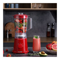 COMFEE' Blender Smoothie Maker, 1.5 Litre Blender Mixer Food Processor, 600W Red - The Cookware Company