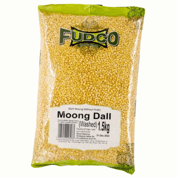 Fudco Moong Dall Washed 500g,1.5KG - The Cookware Company